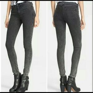 High waist Justine skinny acid rinse jean